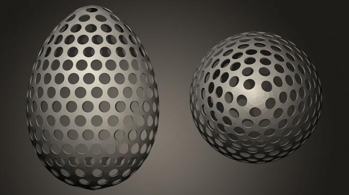 نموذج ثلاثي الأبعاد لآلة CNC الأشكال الهندسية جولة بيضة استر